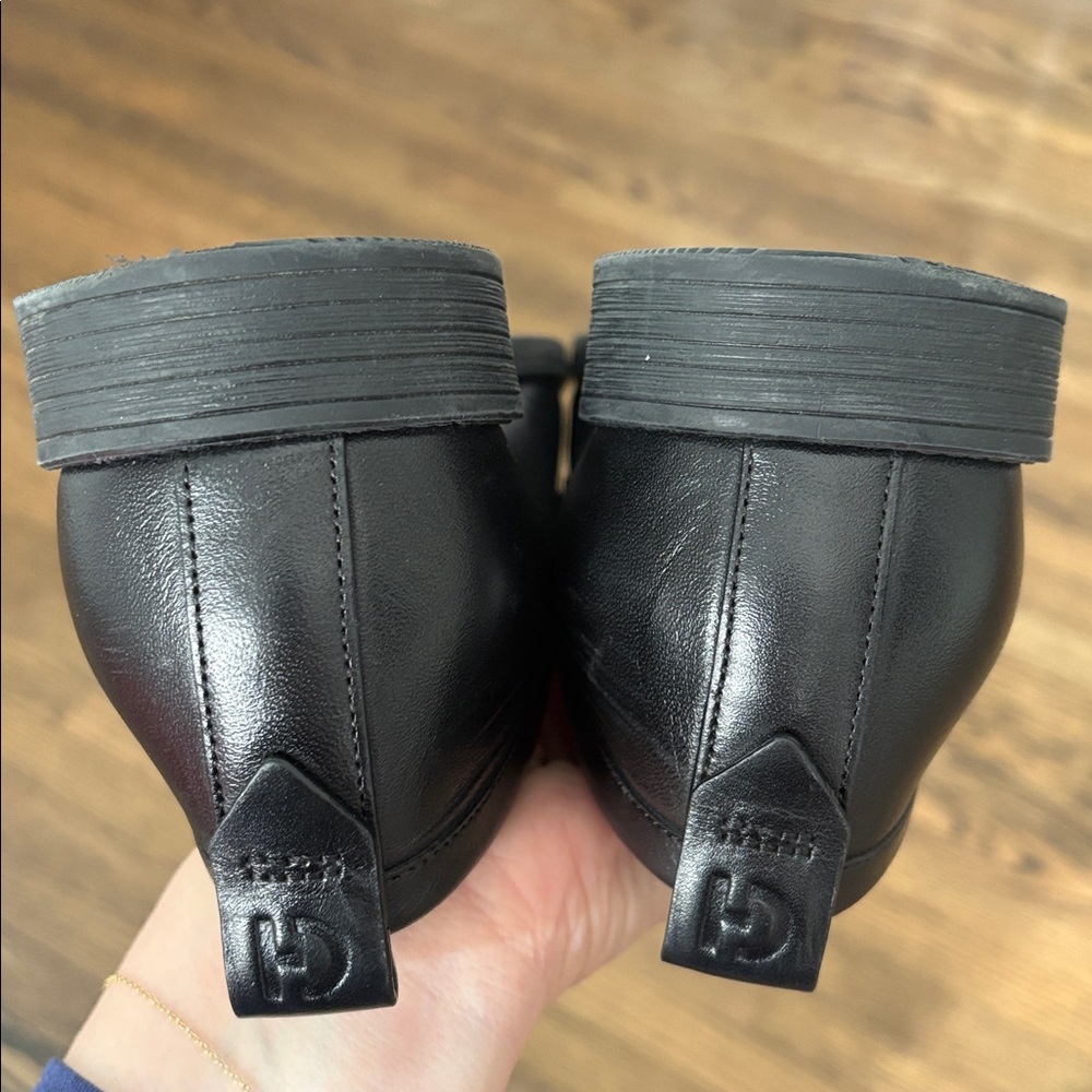 Cole Haan Women's Stassi Black Leather Penny Loafers - Picture 8 of 8